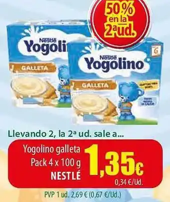 SPAR Lanzarote Yogolino galleta pack 4 nestlé oferta