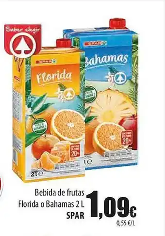 SPAR Lanzarote Bebida de frutas florida o bahamas spar oferta