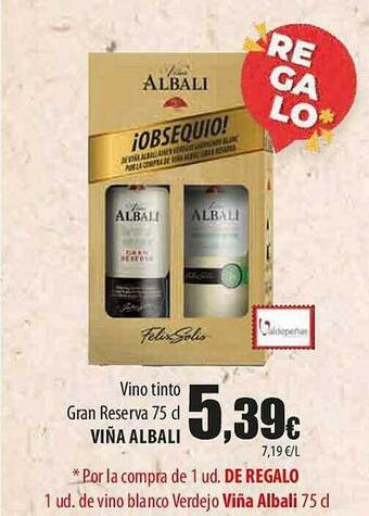 SPAR Lanzarote Vino tinto gran reserva viña albali oferta