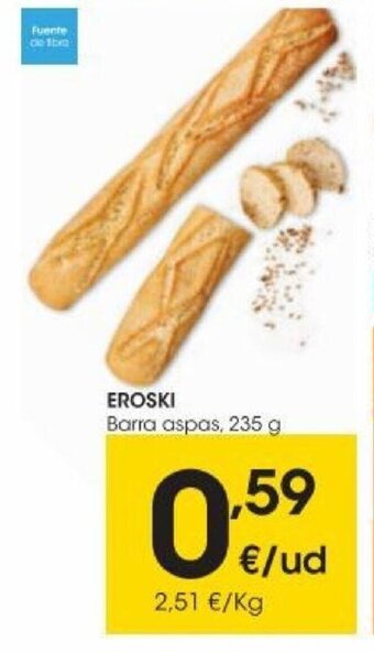 Eroski Eroski Barra aspas oferta