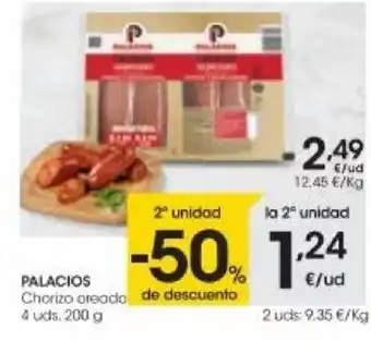 Eroski Palacios Chorizo areada oferta