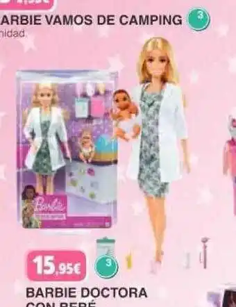 Todojuguete Barbie doctora con bebé oferta
