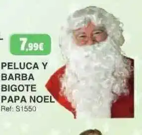 Todojuguete Peluca y barba bigote papa noel oferta