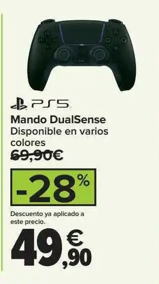 Carrefour Ps5 mando dualsense disponible en varios colores oferta