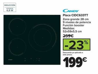 Carrefour Candy placa cidc633tt oferta