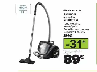 Carrefour Rowenta aspirador sin bolsa ro4825ea oferta