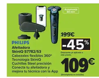 Carrefour Philips afeitador skinlq s7782-53 oferta