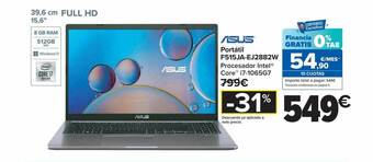 Carrefour Asus portátil f515ja-ej2882w oferta