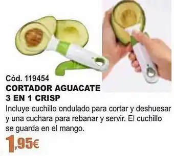 Ferrcash Cortador aguacate 3 en 1 crisp oferta
