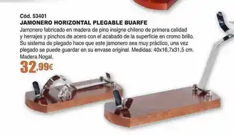 Jamonero horizontal plegable buarfe