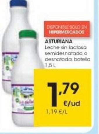 Eroski Asturiana Leche sin lactosa oferta