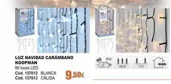 Luz navidad carámbano koopman