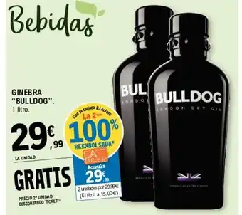 E.Leclerc "Bulldog" Ginebra 1 litro oferta