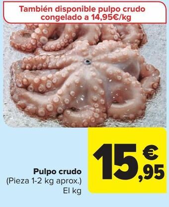 Carrefour Pulpo crudo oferta