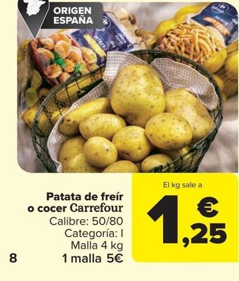 Carrefour Patata de freír o cocer carrefour oferta