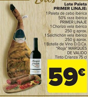 Carrefour Lote paleta primer linaje oferta