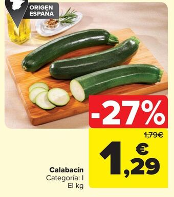 Carrefour Calabacín oferta