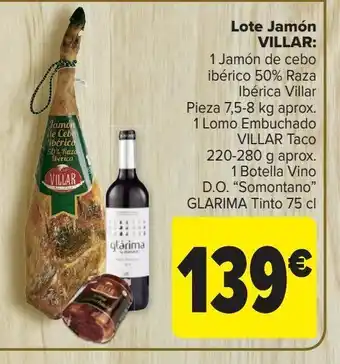 Carrefour Lote jamón villar oferta