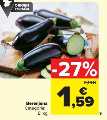 Carrefour Berenjena oferta