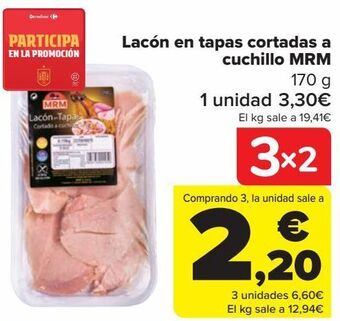 Carrefour Lacón en tapas cortadas a cuchillo mrm oferta