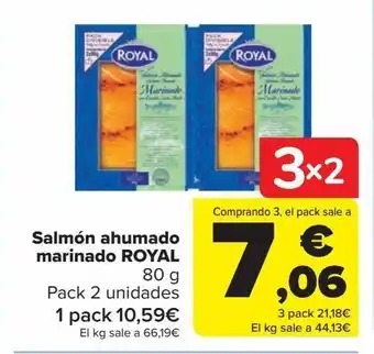 Carrefour Salmón ahumado marinado royal oferta