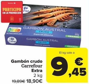 Carrefour Gambón crudo carrefour extra oferta
