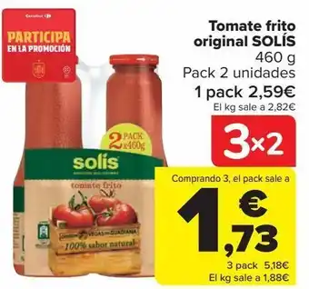 Carrefour Tomate frito original solís oferta