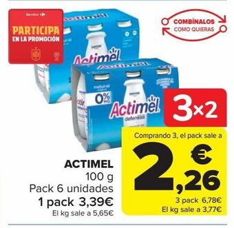 Carrefour Actimel oferta