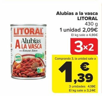 Carrefour Alubias a la vasca litoral oferta
