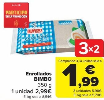 Carrefour Enrollados bimbo oferta
