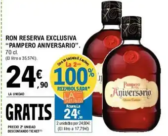 E.Leclerc "Pampero Aniversario" Ron Reserva Exclusiva 70cl oferta
