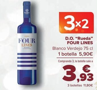 Carrefour D.o. ''rueda'' four lines blanco verdejo oferta