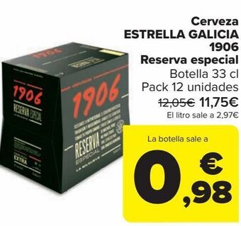 Carrefour Cerveza estrella galicia 1906 reserva especial oferta