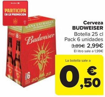 Carrefour Cerveza budweiser oferta