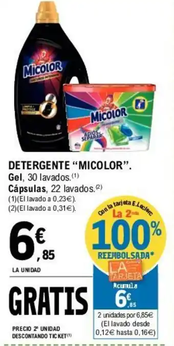 E.Leclerc "Micolor" Detergente oferta