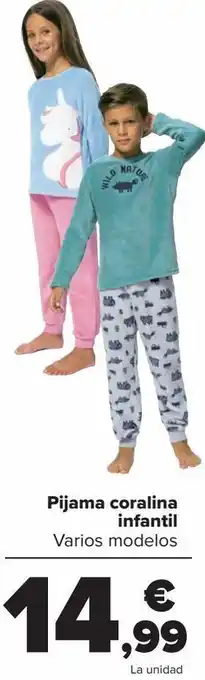 Pijama coralina infantil