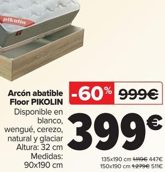 Carrefour Arcón abatible floor pikolin oferta