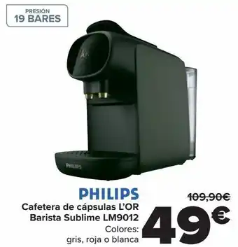 Carrefour Cafetera de cápsulas l'or barista sublime lm9012 oferta
