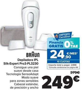 Carrefour Braun depiladora ipl silk-expert pro3-pl3230 oferta