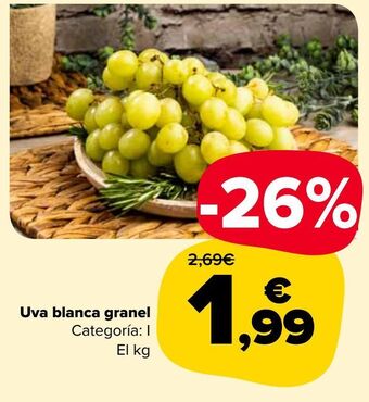 Carrefour Market Uva blanca granel oferta