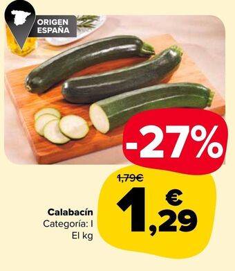 Carrefour Market Calabacín oferta