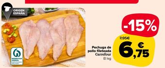 Carrefour Market Pechuga de pollo fileteada carrefour oferta