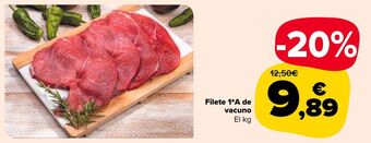 Carrefour Market Filete 1ªa de vacuno oferta