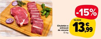 Carrefour Market Chuletón o entrecot de vacuno oferta