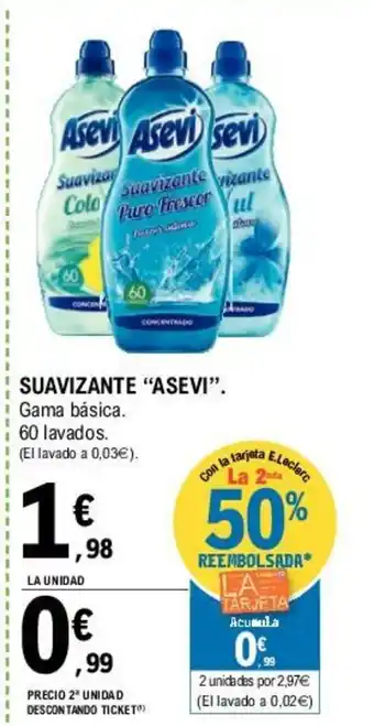 E.Leclerc "Asevi" Suavizante 60 lavados oferta