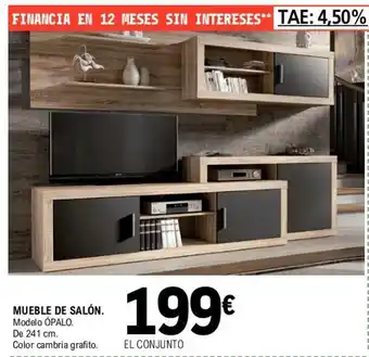 E.Leclerc Mueble De Salón 241cm oferta