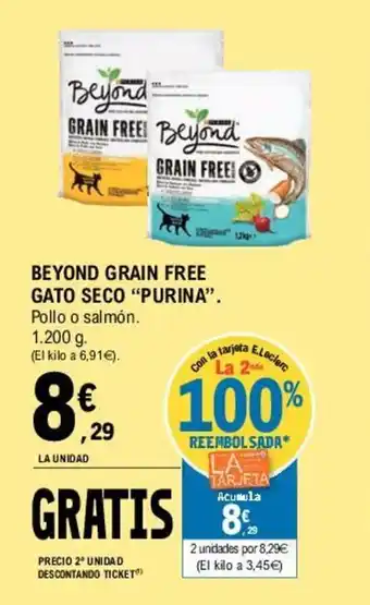 E.Leclerc Purina Beyond Grain Free Gato Seco 1.200g oferta