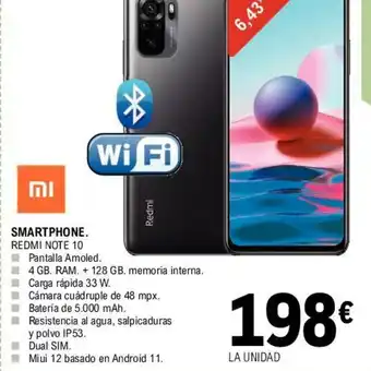 E.Leclerc Wifi Smartphone REDMI Note 10 oferta
