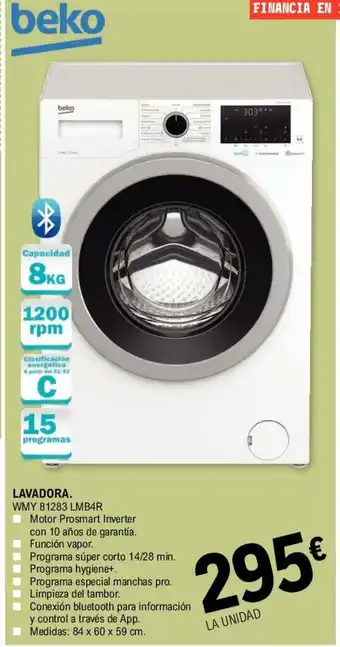 E.Leclerc Lavadora WMY 81282 LMB4R oferta