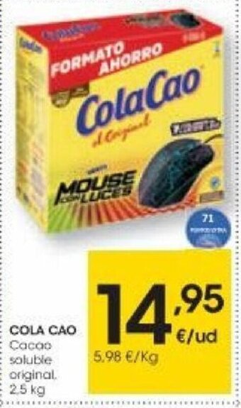 Eroski Cola Cao Cacao soluble original oferta